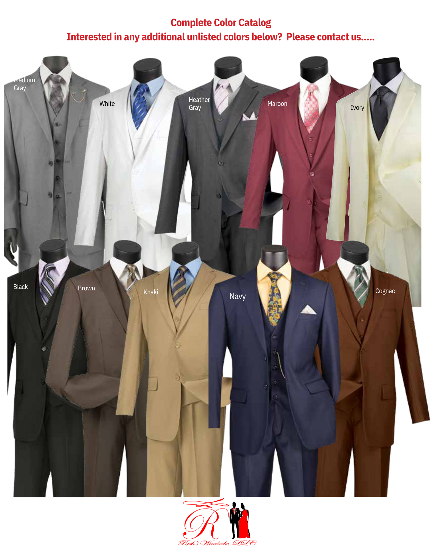 Vinci Regular Fit Executive Single Breasted 3 Piece Men's Suit Collection