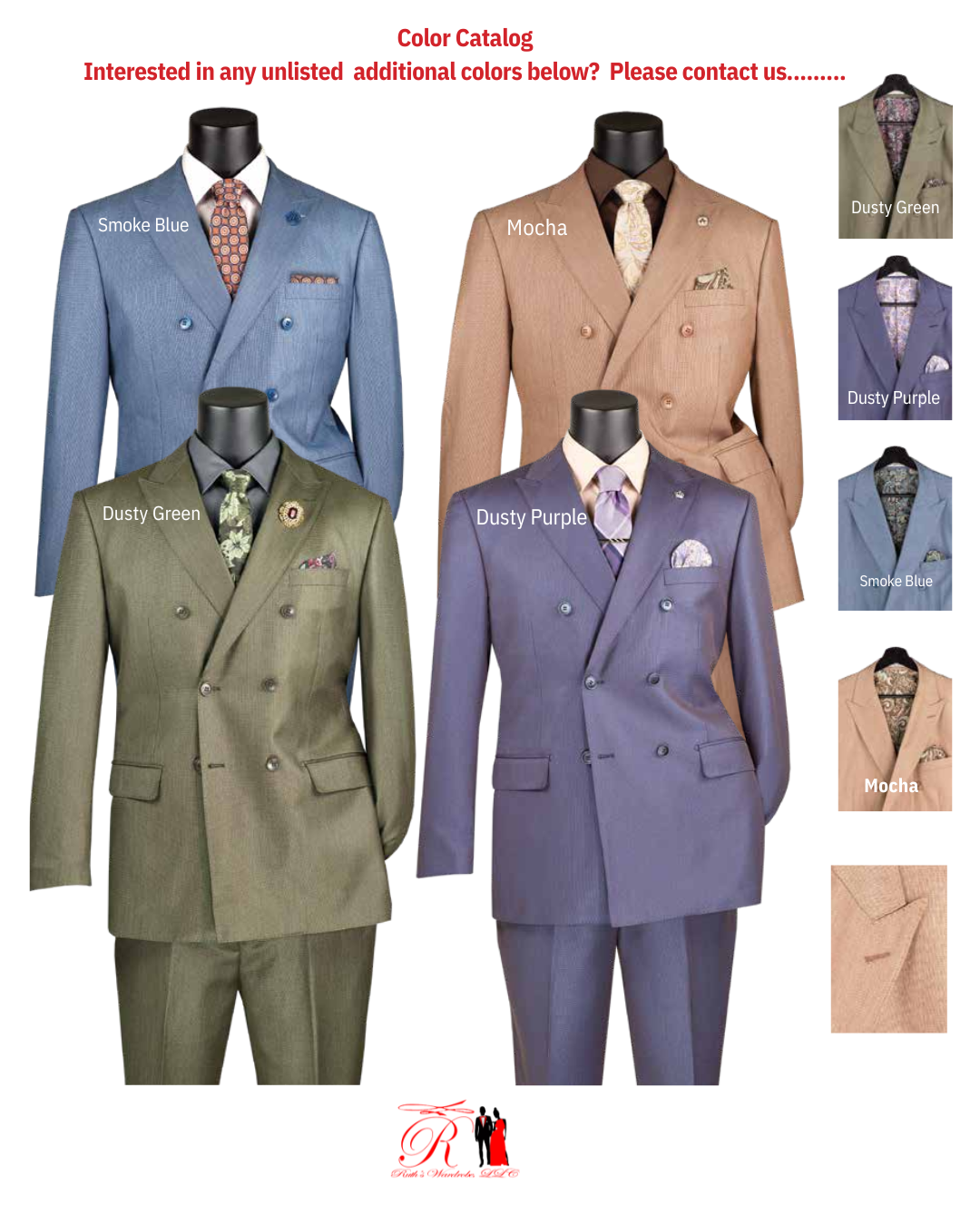 Vinci Executive Double Breasted With Sharkskin Finish Men's Suits Collection