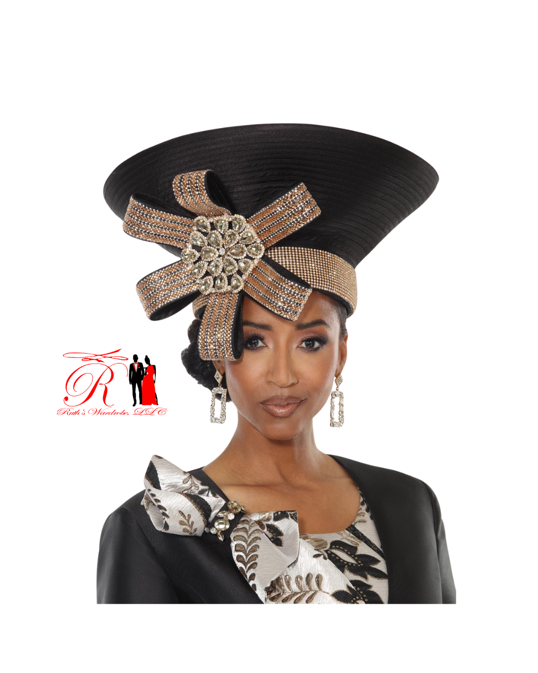 Vinci Lisa Rene Multicolor Dress With Black Jacket Set