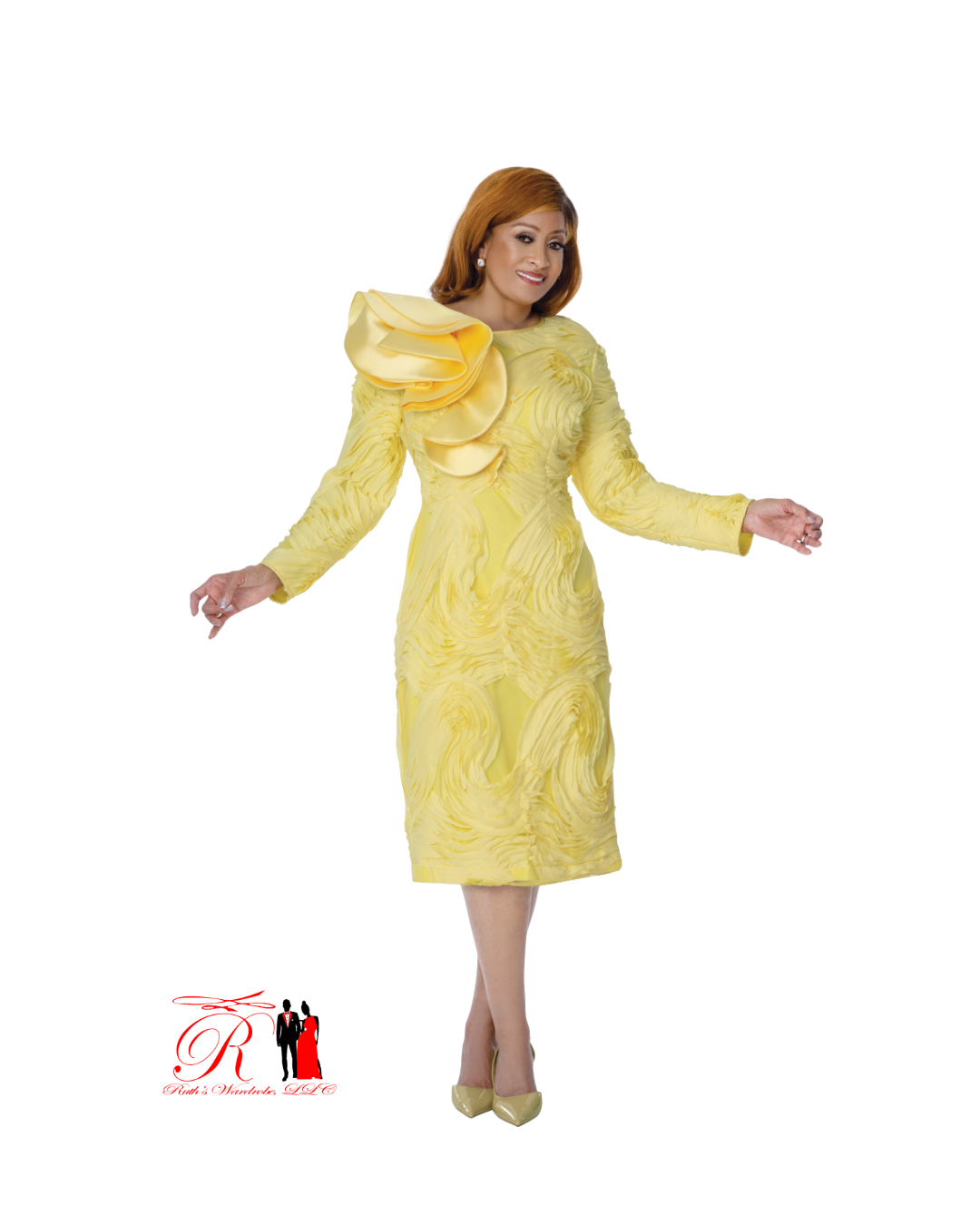 Spring Collection-Dorinda Clark Cole Yellow Dress (DCC310181)