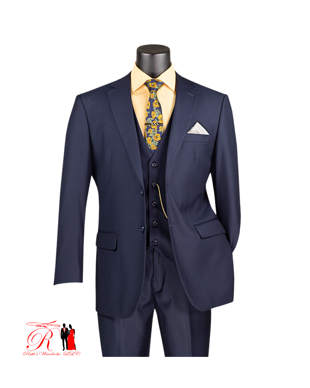 Vinci Regular Fit Executive Single Breasted 3 Piece Men's Suit Collection