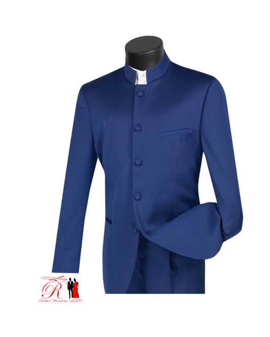 Vinci Single Breasted Branded Collar Men's Suits Collection