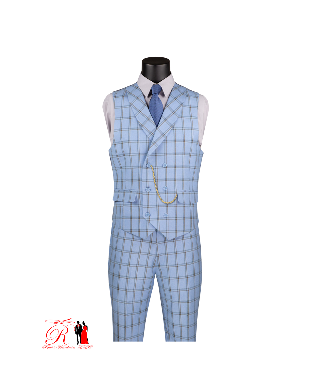 Vinci Modern Fit 3 Pcs Notch Lapel Suits with Fancy Vest Men's Style Suit Collection