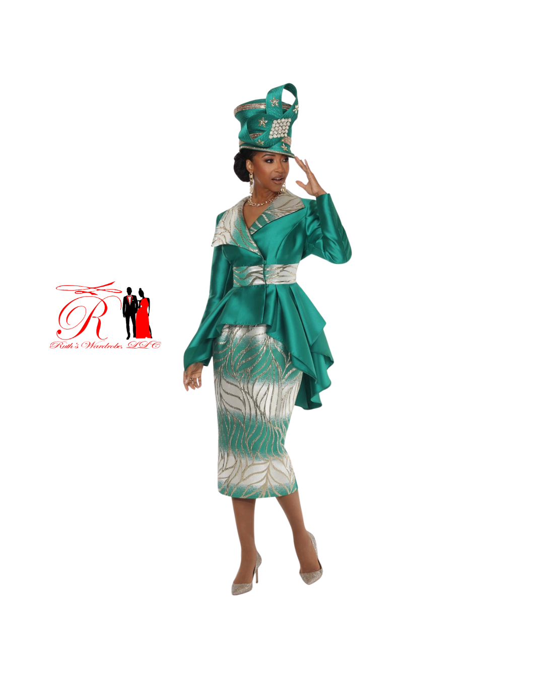 Vinci Lisa Rene Green Matching Hat