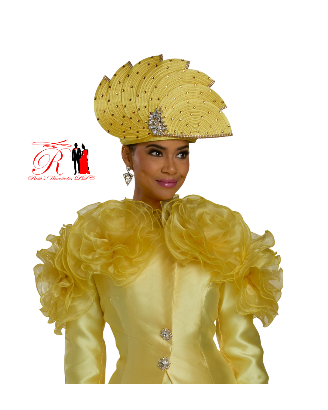 Vinci Lisa Rene Yellow Matching Hat